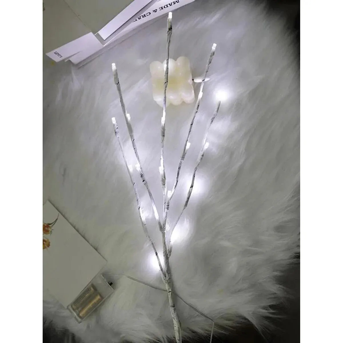 ✨ LED White Birch Branch Light – Battery Twig Lamp for Christmas, Weddings & Home Decor Festive Light!