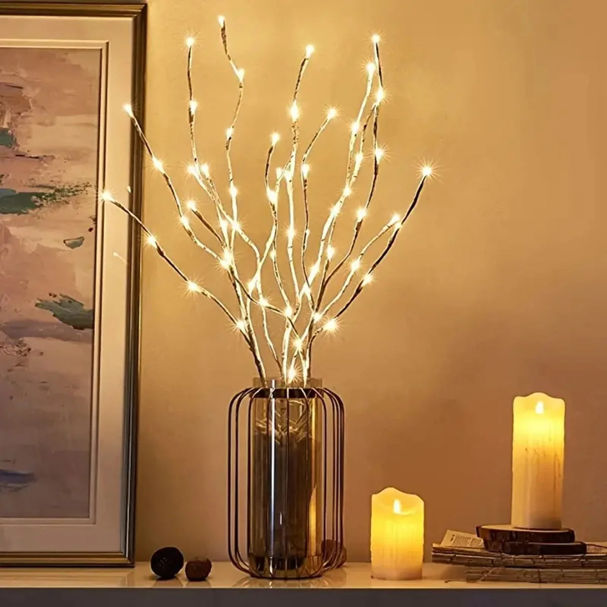 ✨ LED White Birch Branch Light – Battery Twig Lamp for Christmas, Weddings & Home Decor Festive Light!