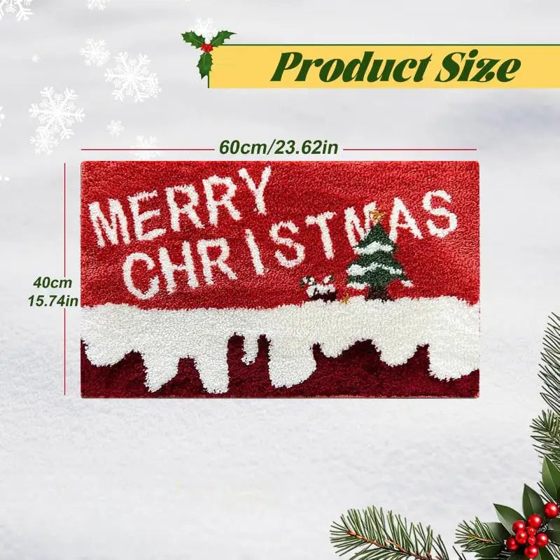 🎅 Christmas Welcome Mat – Santa Claus Design for Indoor & Outdoor Festive Holiday Cheer ✨