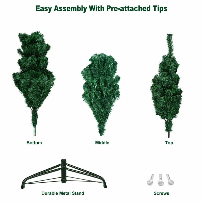 🎄 Premium Artificial Christmas Tree with Stand – Realistic PVC Pine for Home, Office & Parties